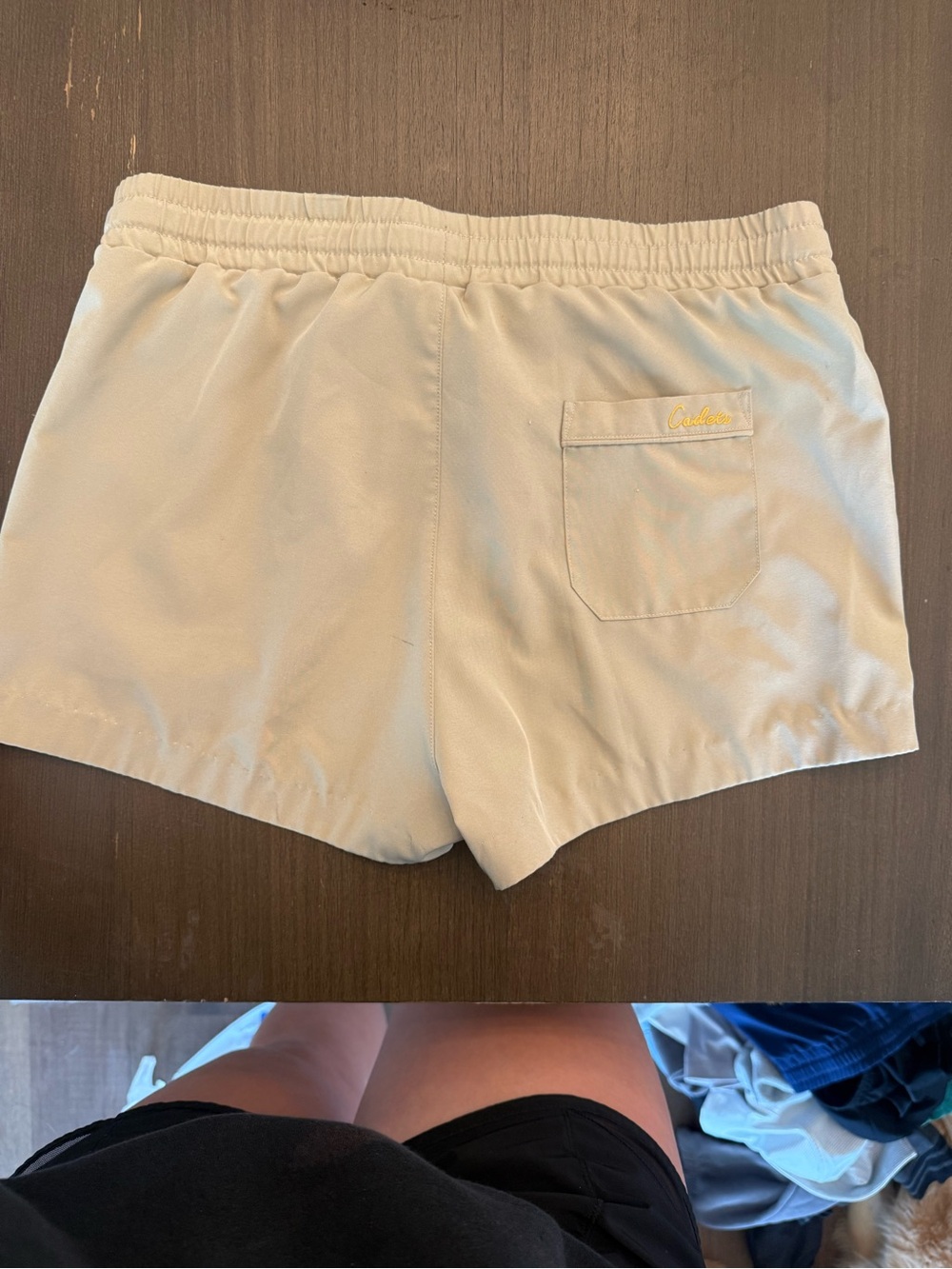 Cadets Kids Cream Elastic Waist Shorts